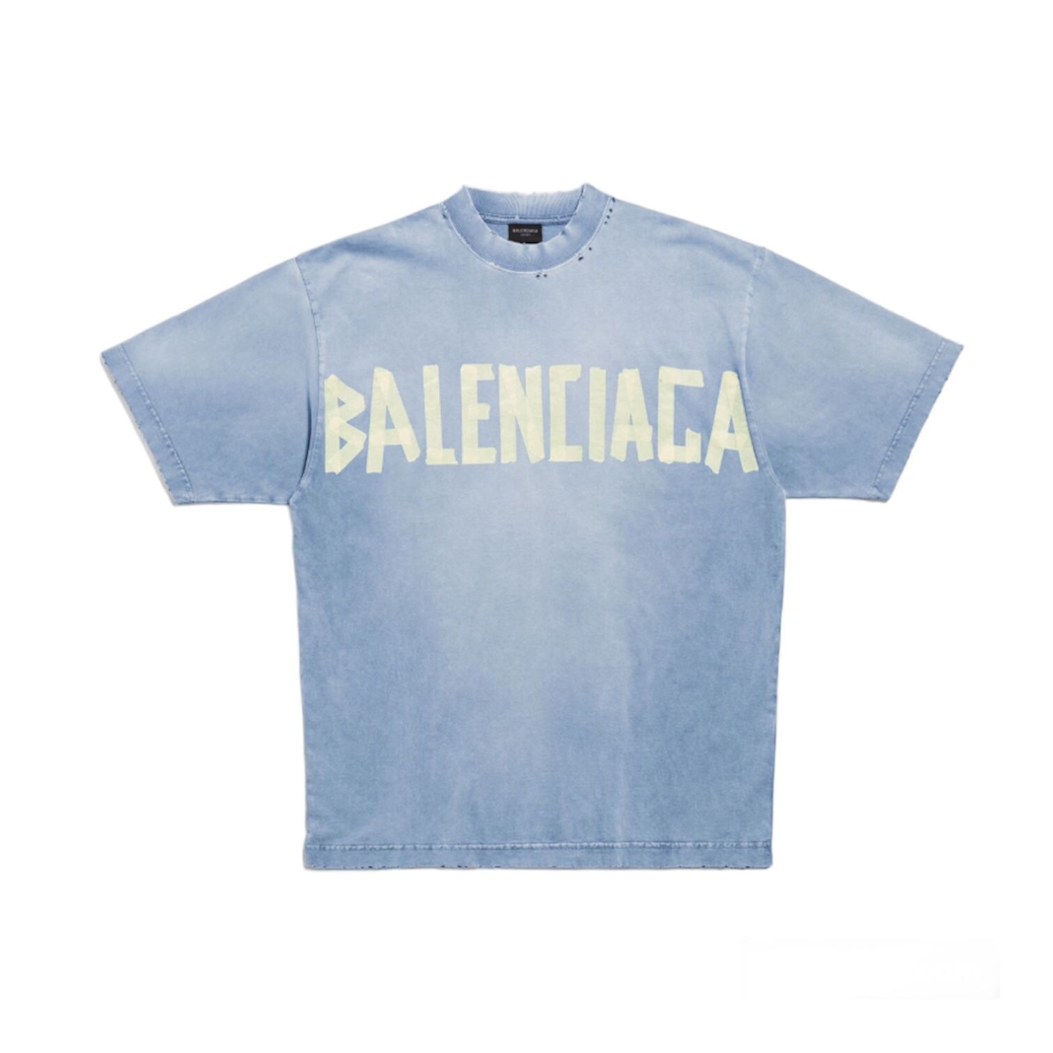 BALENCIAGA - TAPE TYPE Tシャツ ミディアムフィット / ブルー/ユニ