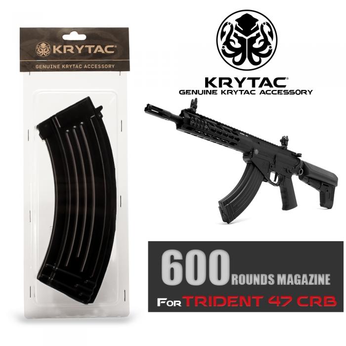 KRYTAC純正 TRIDENT 47 CRB 600連 多弾数 スチール製スペアマガジン