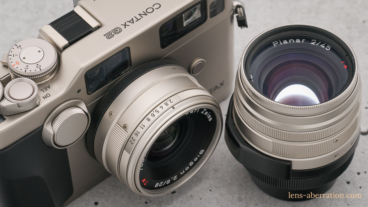 CONTAX G2 Planar 45mm Biogon 28mm動作確認済 フィルム撮影】CONTAX