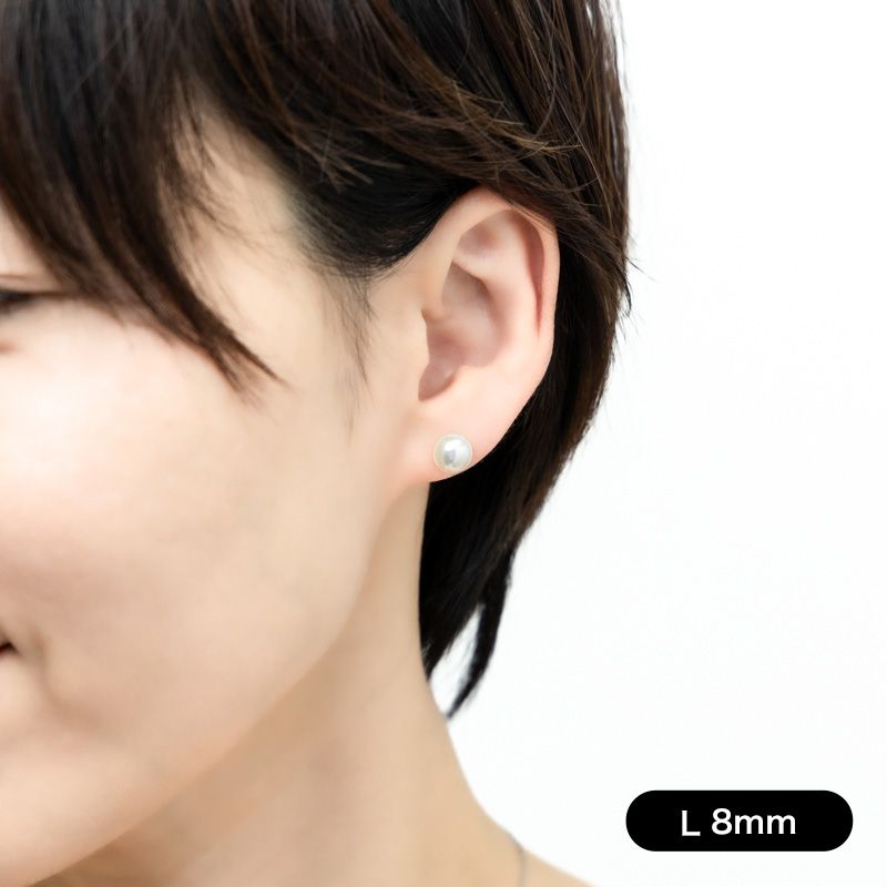淡水パールスタッドピアス / オシャレをあきらめない、ママアクセ