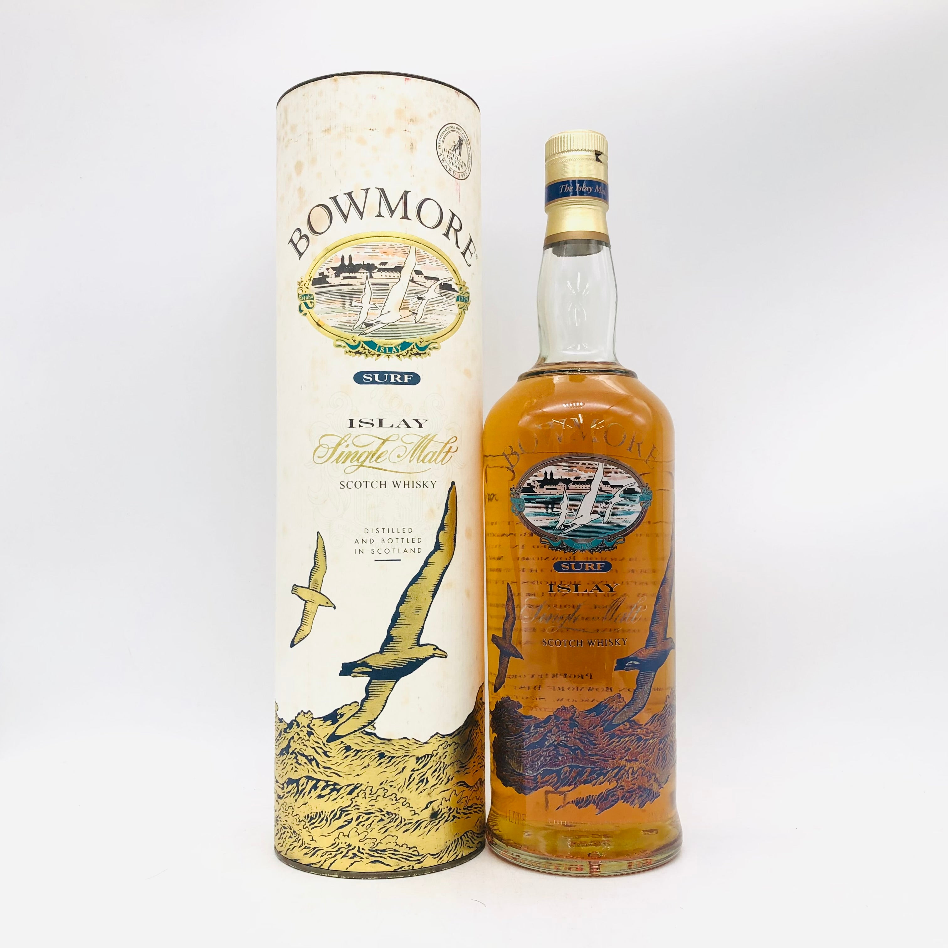 BOWMORE ボウモア サーフアイラ旧ボトル 1000ml 43% 箱あり – お酒の