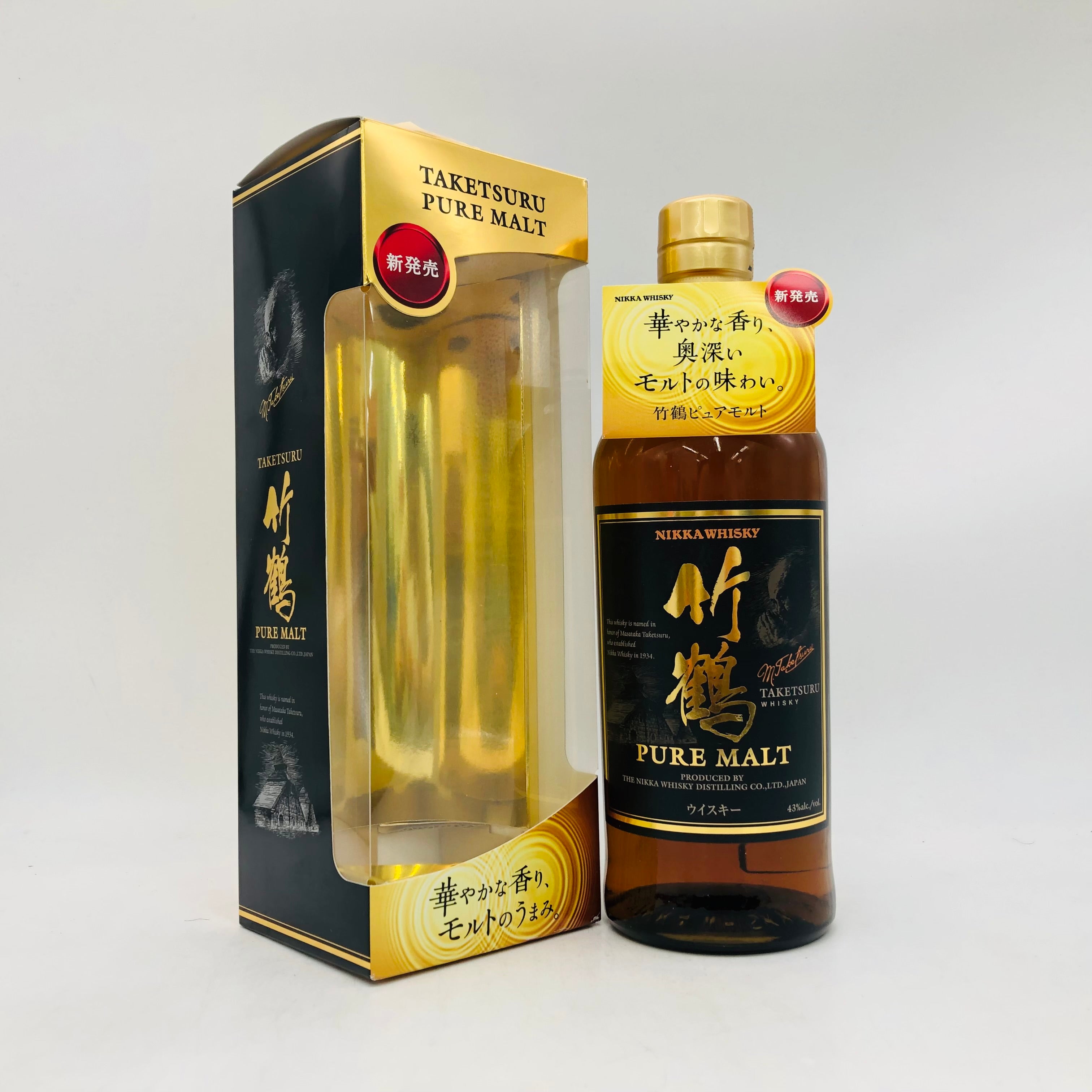 NIKKA 竹鶴 ピュアモルト 旧ラベル（黒ラベル）700ml 43% 箱あり – お