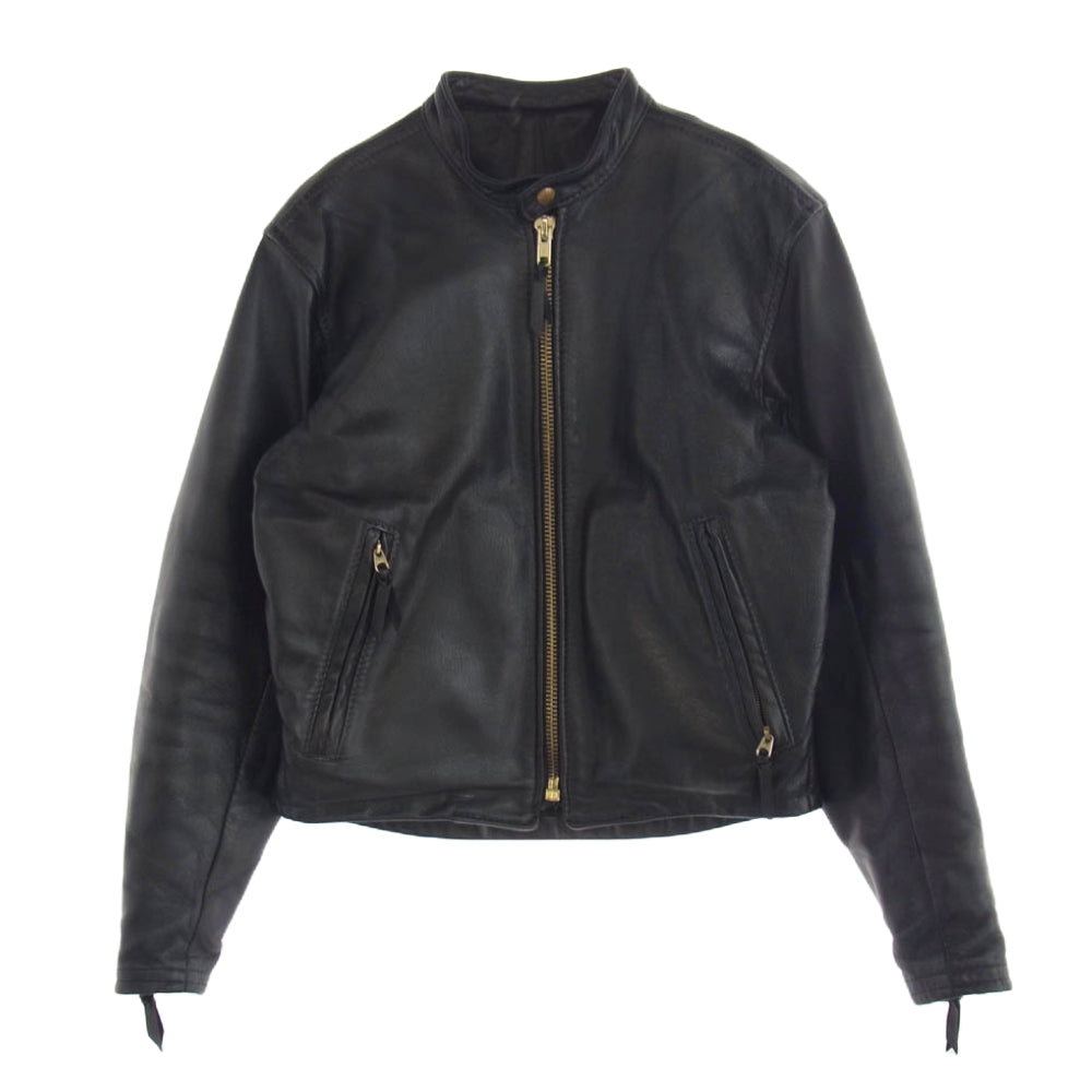 Langlitz Leathers ブラック シングルライダースジャケット LANGLITZ