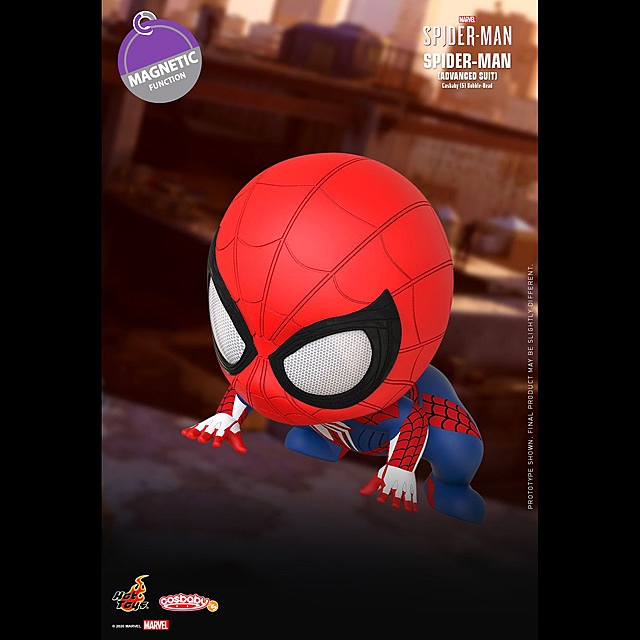 Hot Toys Marvel's Spider-Man Advanced Suit Cosbaby (S) Bobble-Head