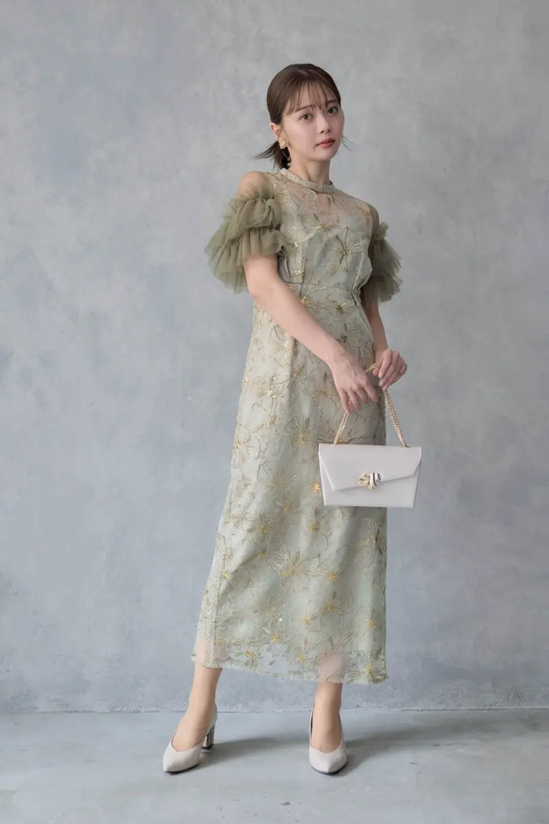 新品】 アンドレスド レタリングレースドレス 結婚式 パーティー