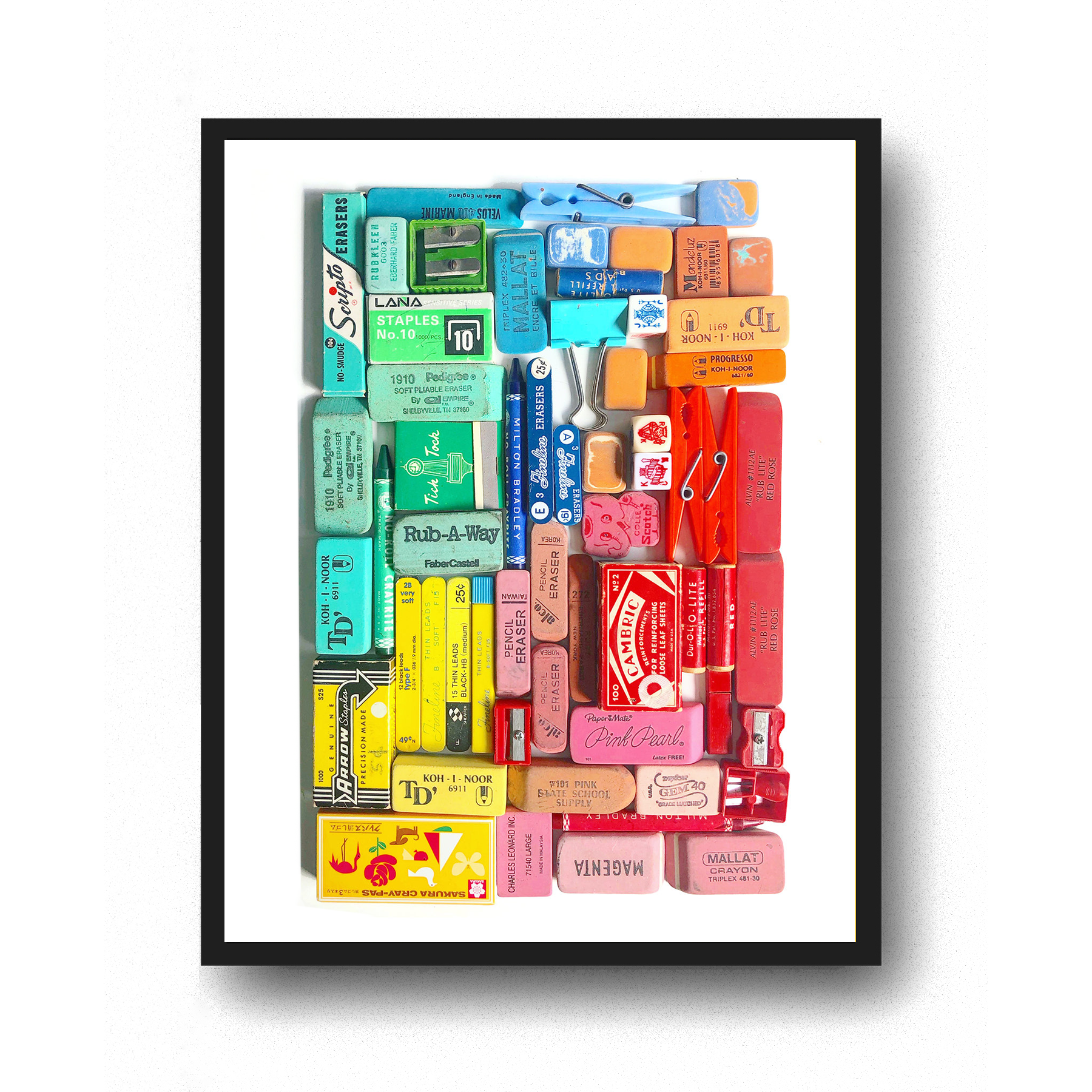 Eraser Arrangement No. 4 - Photographic Print – Lisa Congdon Art
