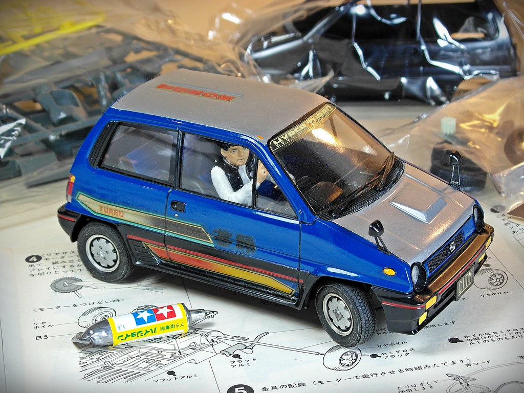 Nostalgic Car Kits – Tamiya – 1/24 Honda City Turbo – Buil… | Flickr
