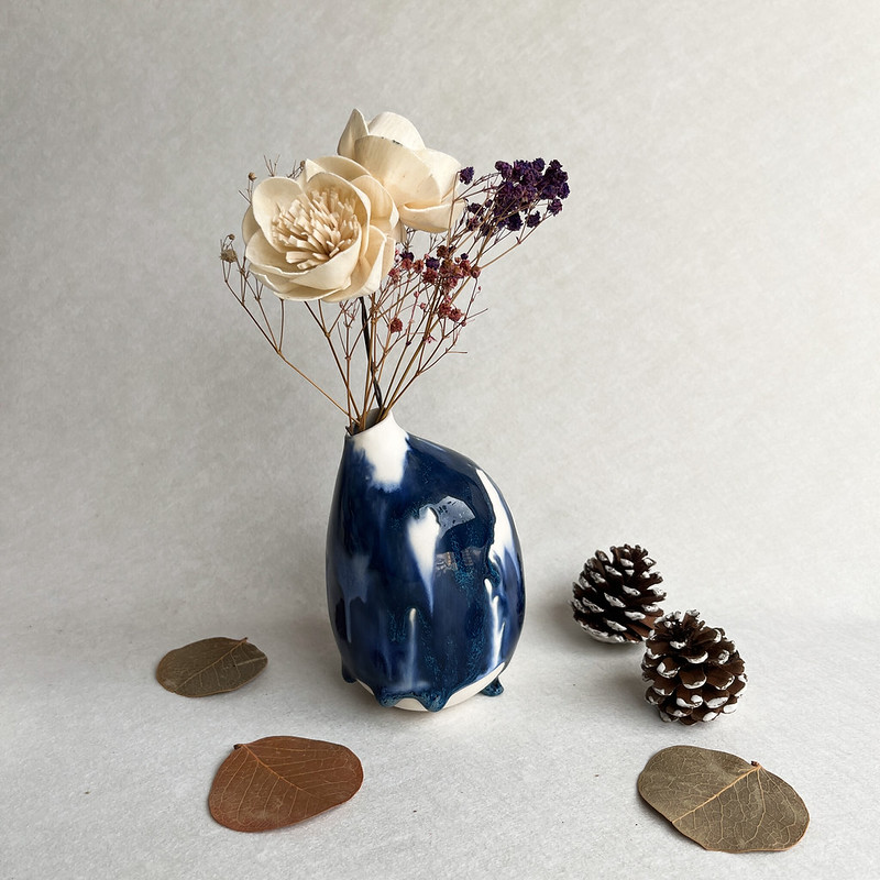 送料無料】台湾 花入 花瓶 陶芸 手作り陶器 ツーもち-陶磁器 - Pinkoi