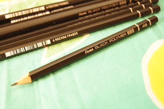 BLACK POLYMER 999 硬さ B ぺんてる Pentel Pentel/ぺんてる】BLACK