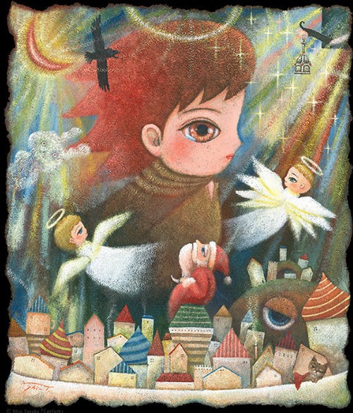 絵本作家 たなかしん 絵画 原画 サイン入り 本人制作額装入り 絵本作家