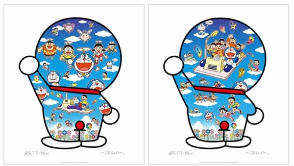 新品 THE ドラえもん展 TOKYO 2017 村上隆 マルチクロス お花 フラワー