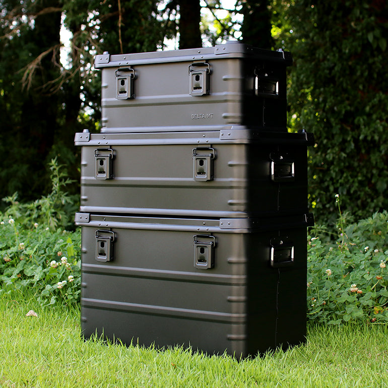 ヴィンテージ リベット アルミコンテナ アルミBOX