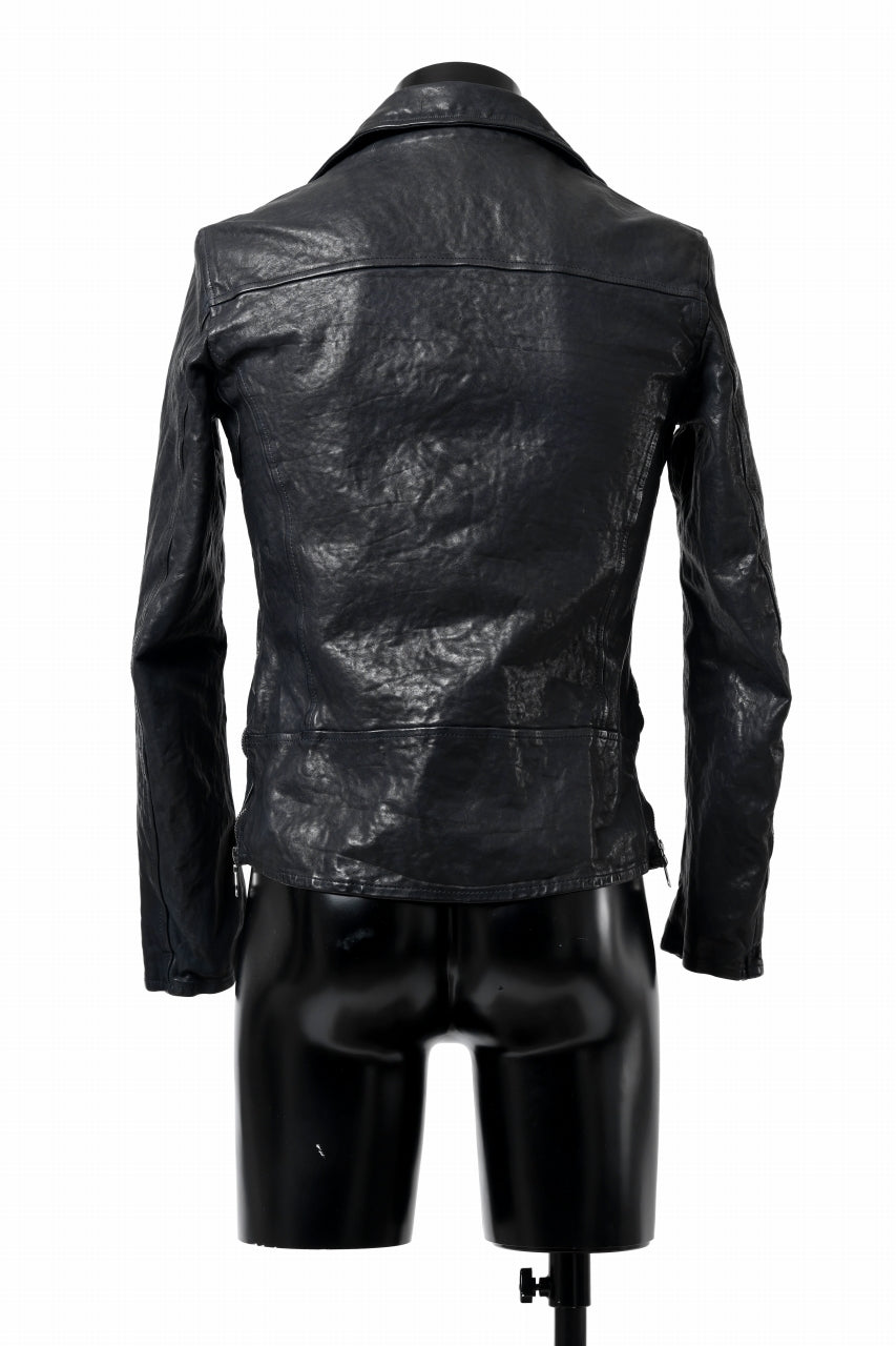 ISAMU KATAYAMA BACKLASH DOUBLE RIDERS JACKET / GARMENT DYED ITALY
