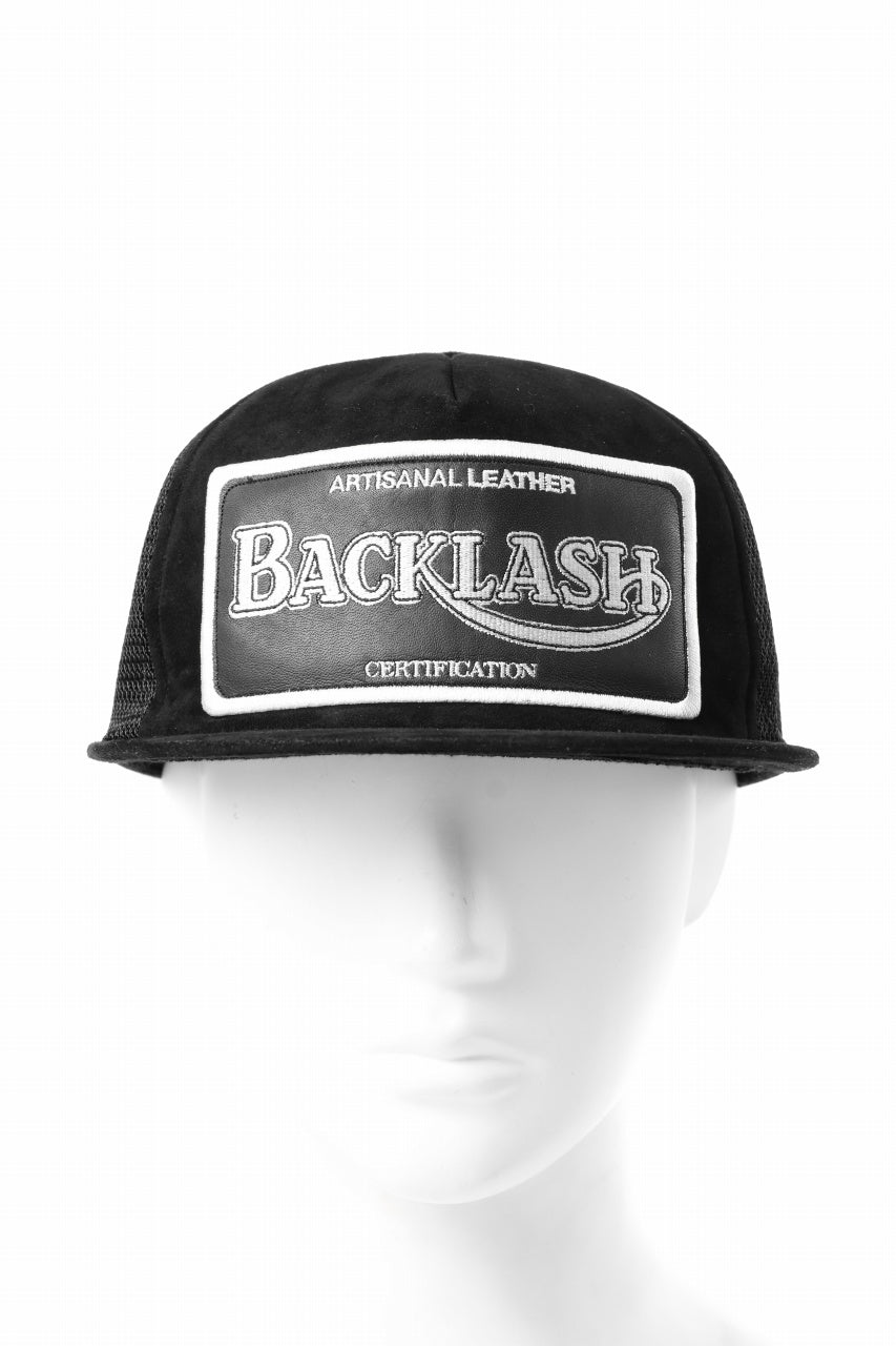 ISAMU KATAYAMA BACKLASH KANGAROO SUEDE CAP (BLACK)の商品ページ