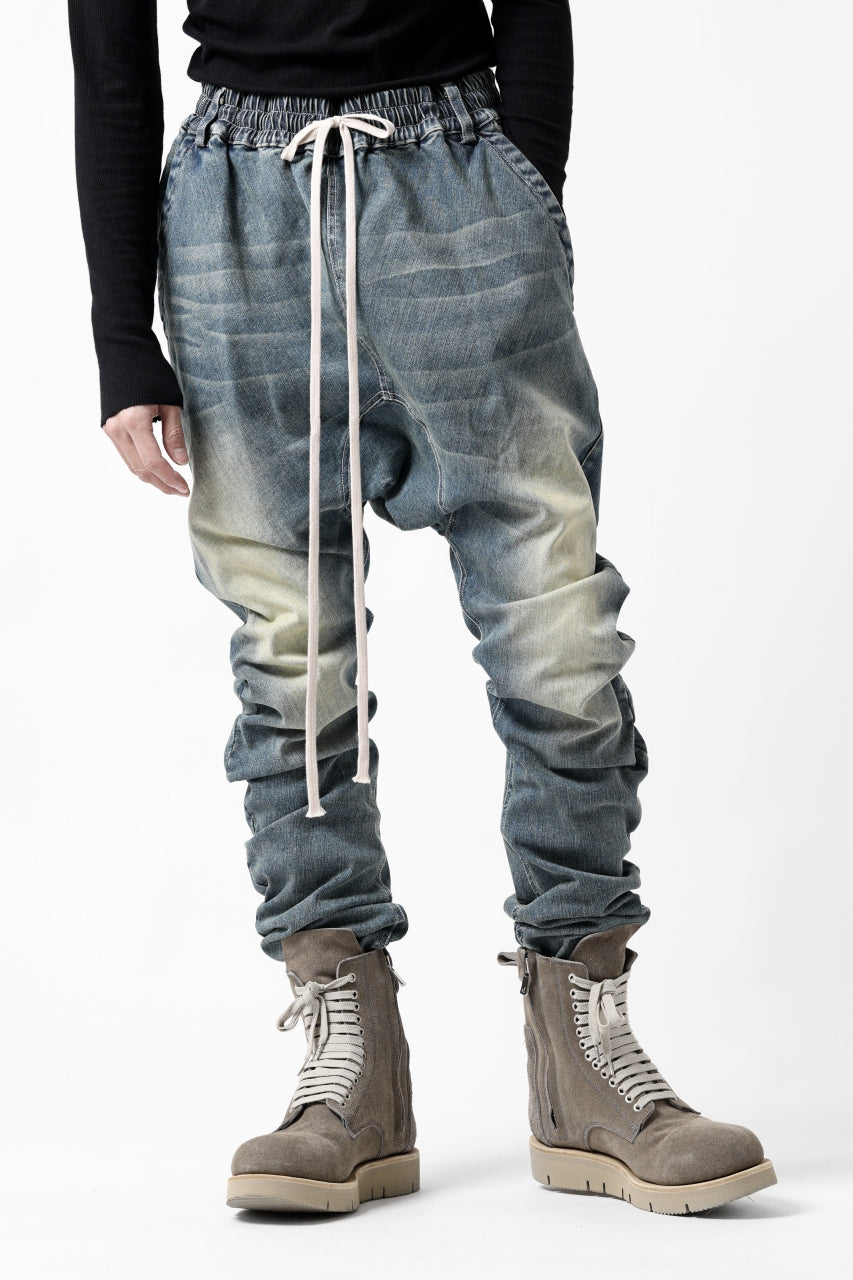 A.F ARTEFACT SARROUEL SKINNY PANTS / FADED AGEING DENIM (BLUE)の