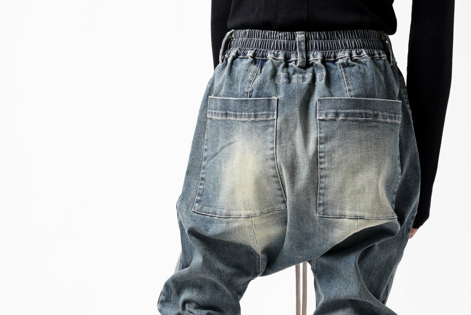 A.F ARTEFACT SARROUEL SKINNY PANTS / FADED AGEING DENIM (BLUE)の