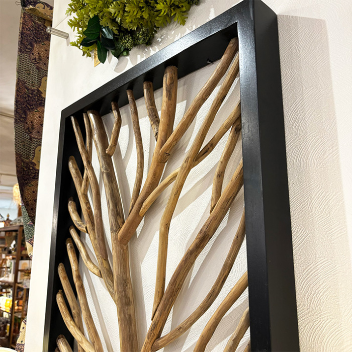 竹のデザイン アートフレーム 約30cm希少素材 竹のデザイン アート