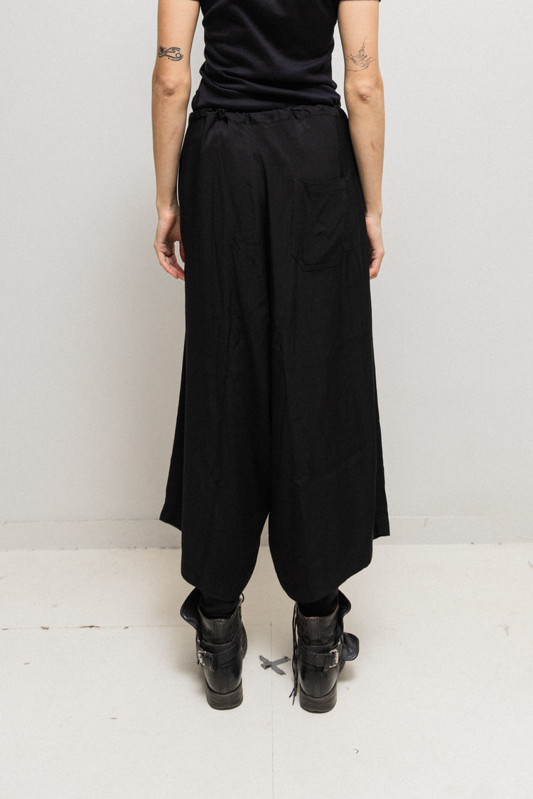 YOHJI YAMAMOTO Y'S - Wide rayon pants with drawstring waist – L'OBSCUR
