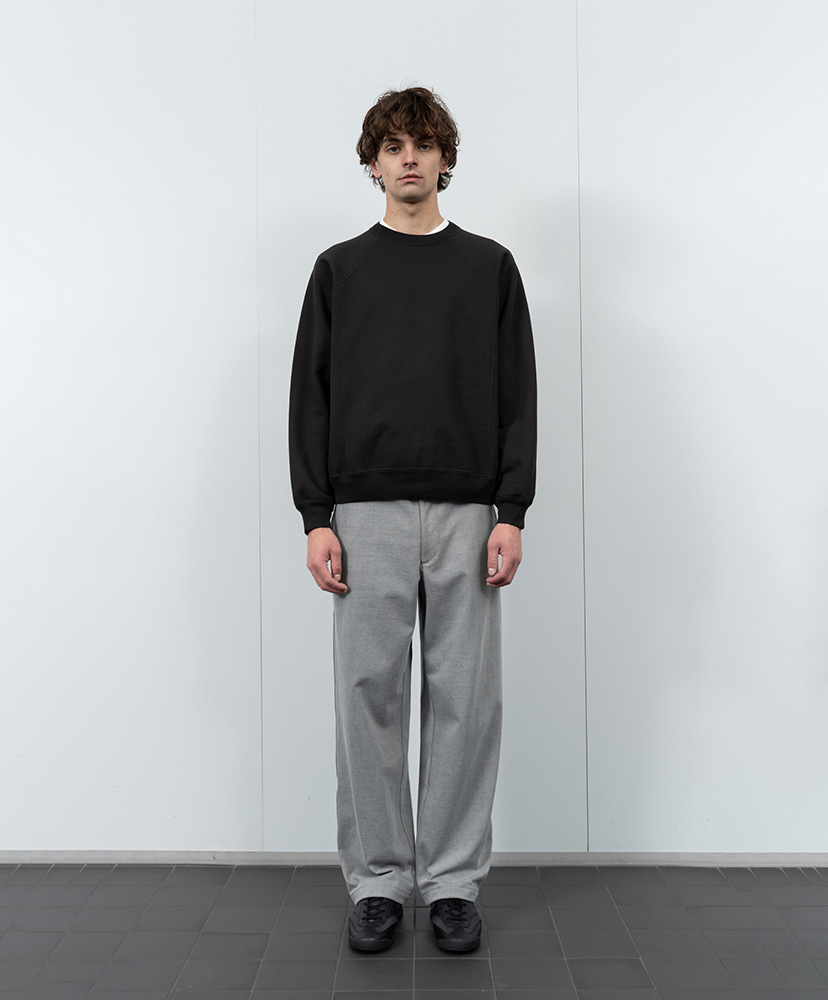 Heavy Gusset Crewneck(L(MEN) Lilac Grey/ライラックグレー): LADY