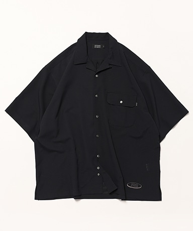 LOFTMAN別注 DotAir Open Collar S/S Shirts(L(MEN) Black/ブラック