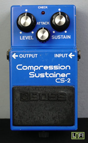 Boss CS-2 Vintage 80's Blue Compression Sustainer Guitar Effects