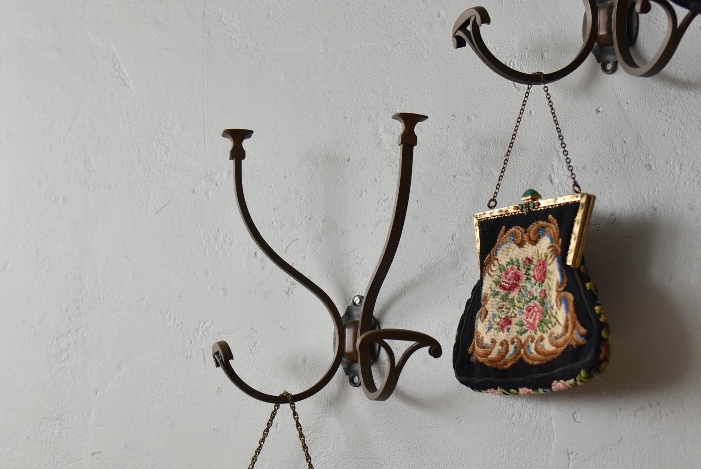 フランスアンティーク建具 アンティークフック.8A 真鍮フック