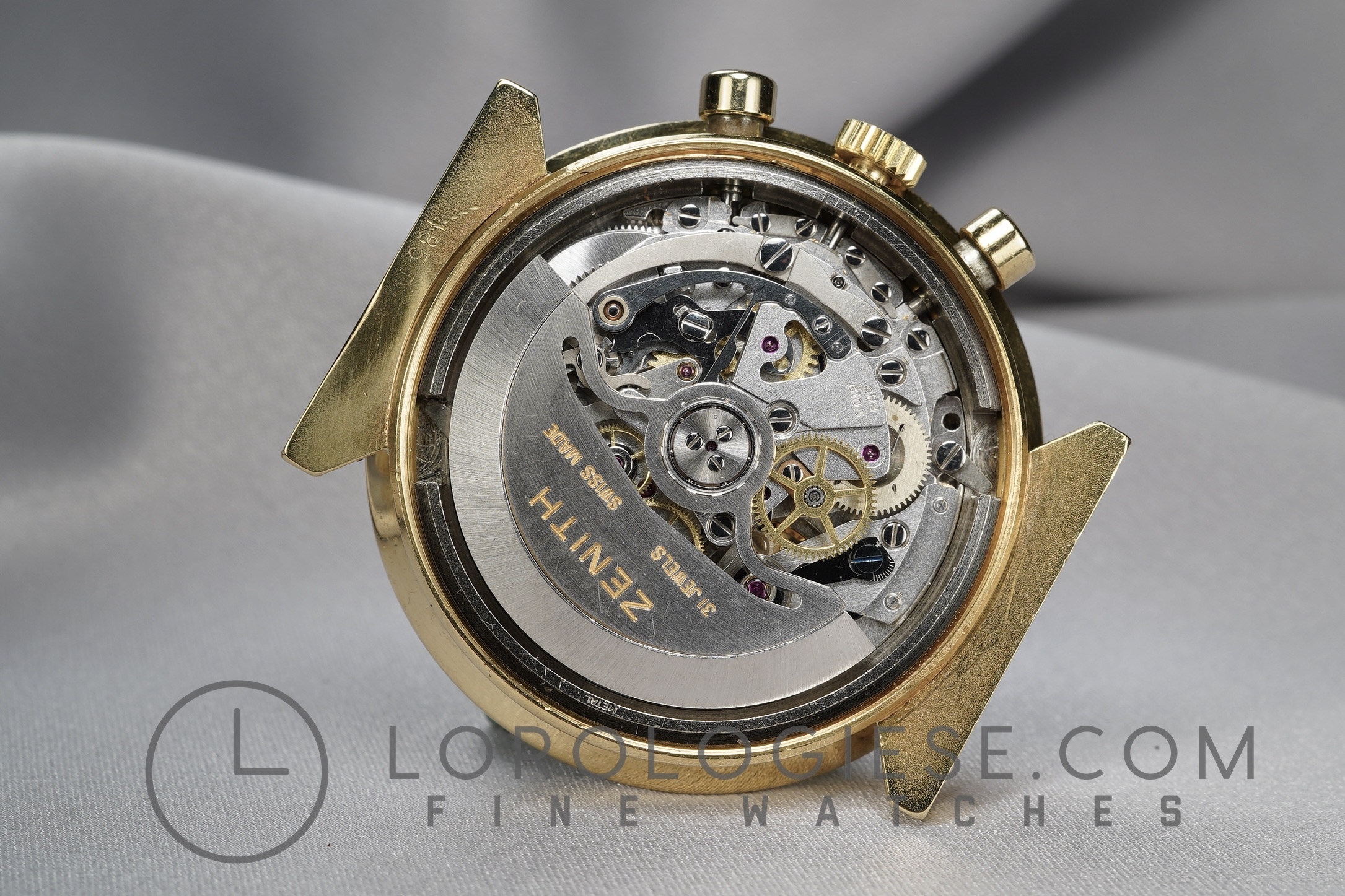 Zenith - El Primero Ref. G383 Poker Chip 1970 Original 18kt. Gold