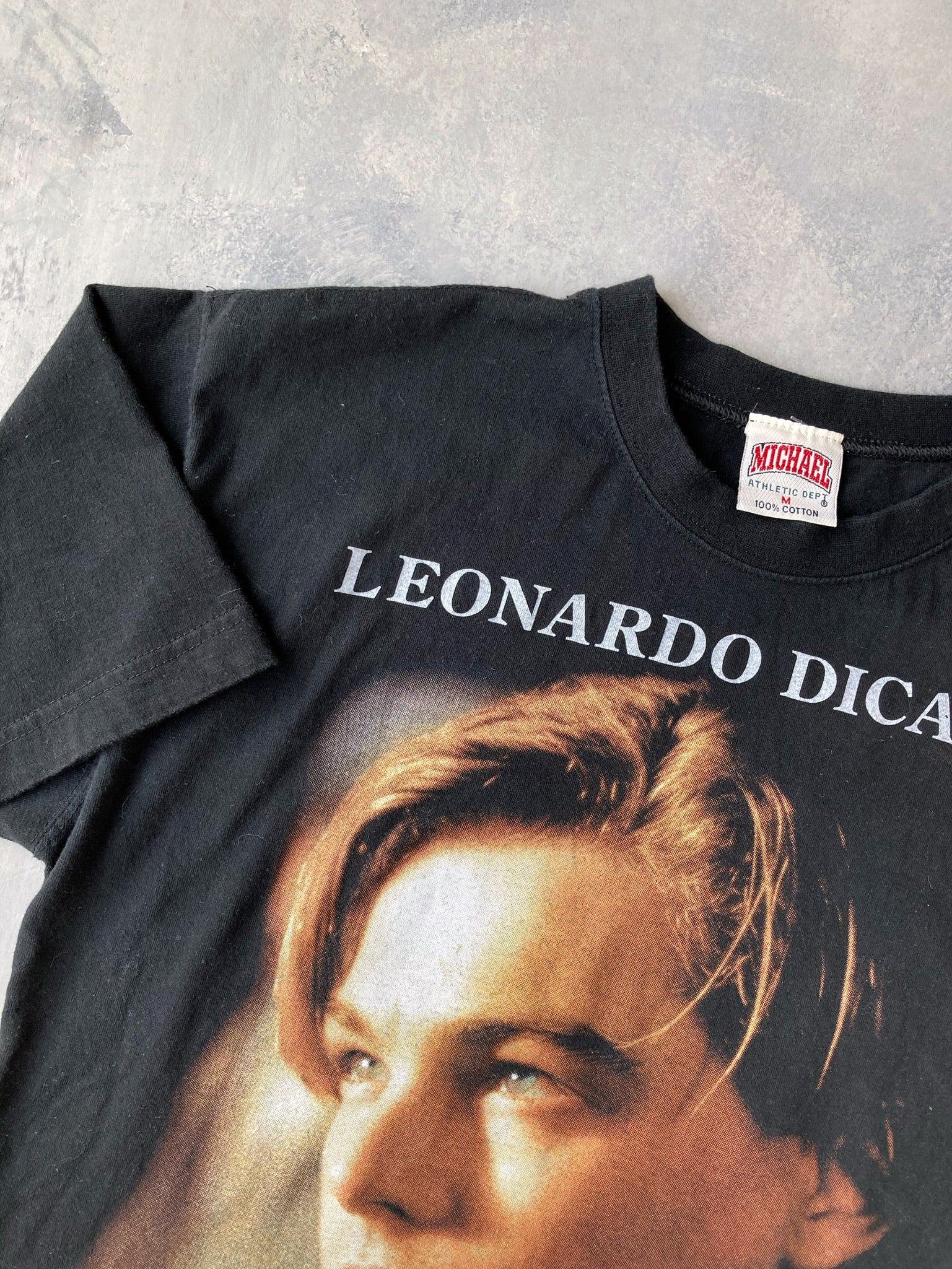 Leonardo DiCaprio Portrait T-Shirt 90's - Medium – Lot 1 Vintage