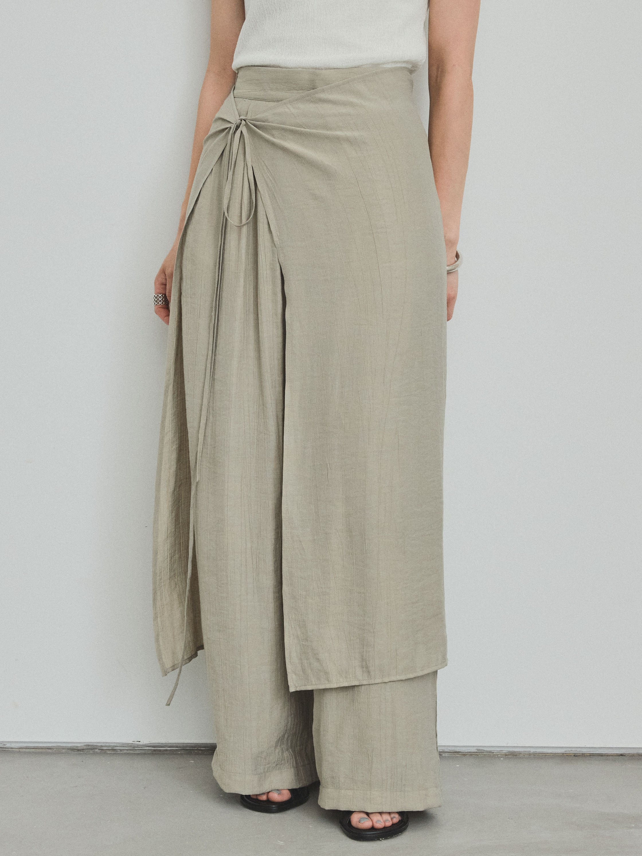 K*u様 19800円 js.luxe ツイルワッシャー ビッグパンツ ベージュ K*u