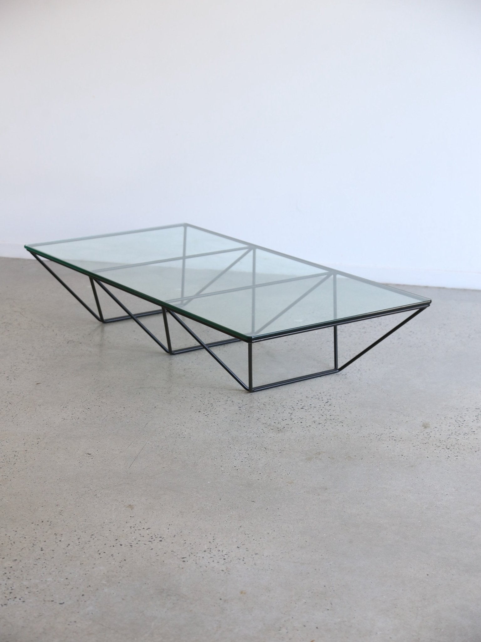 B&B Italia 1980'sヴィンテージ ALANDA ガラステーブル