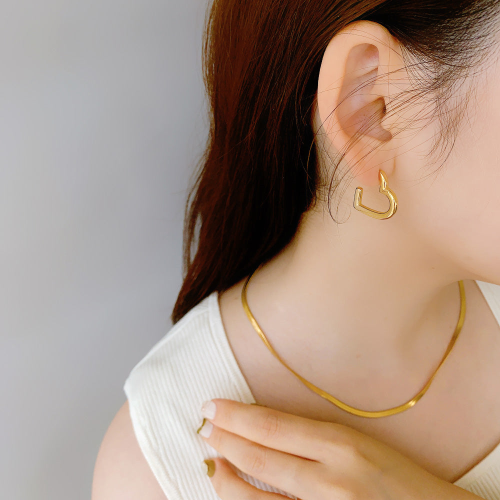 kaja bijoux スモールハートフープピアス 【公式通販】