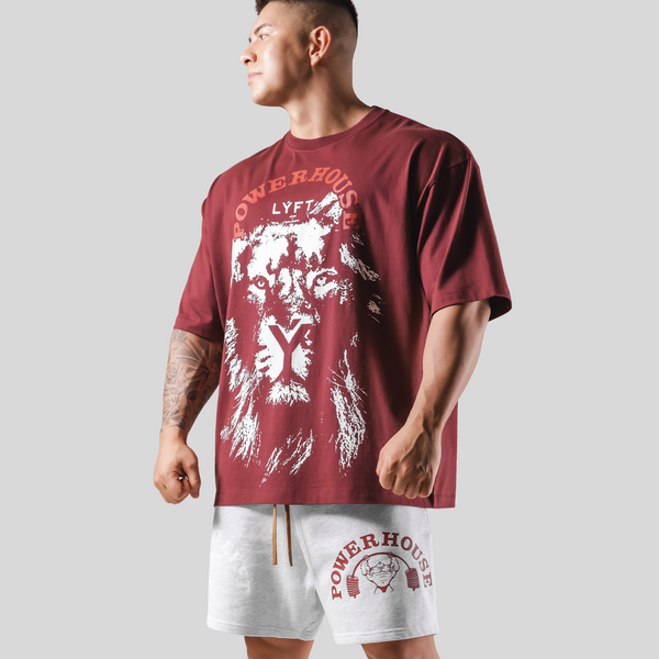 LÝFT × Power House Gym Lion Big T-Shirt - Red