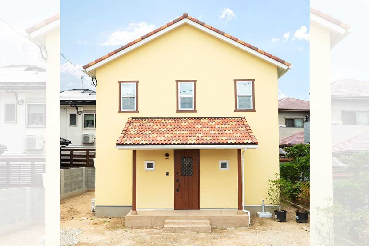 メロウグラスさんの黄色い屋根のお家 Mellow glass 黄色い屋根の家