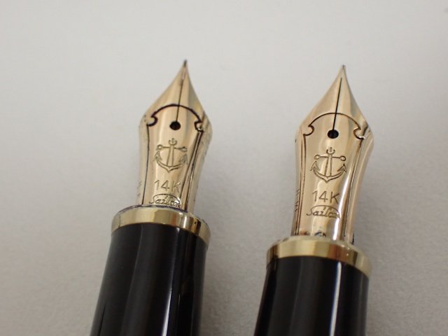 セーラー 万年筆 18K ペン先 ホワイト系 ゴールドカラー ヴィンテージ