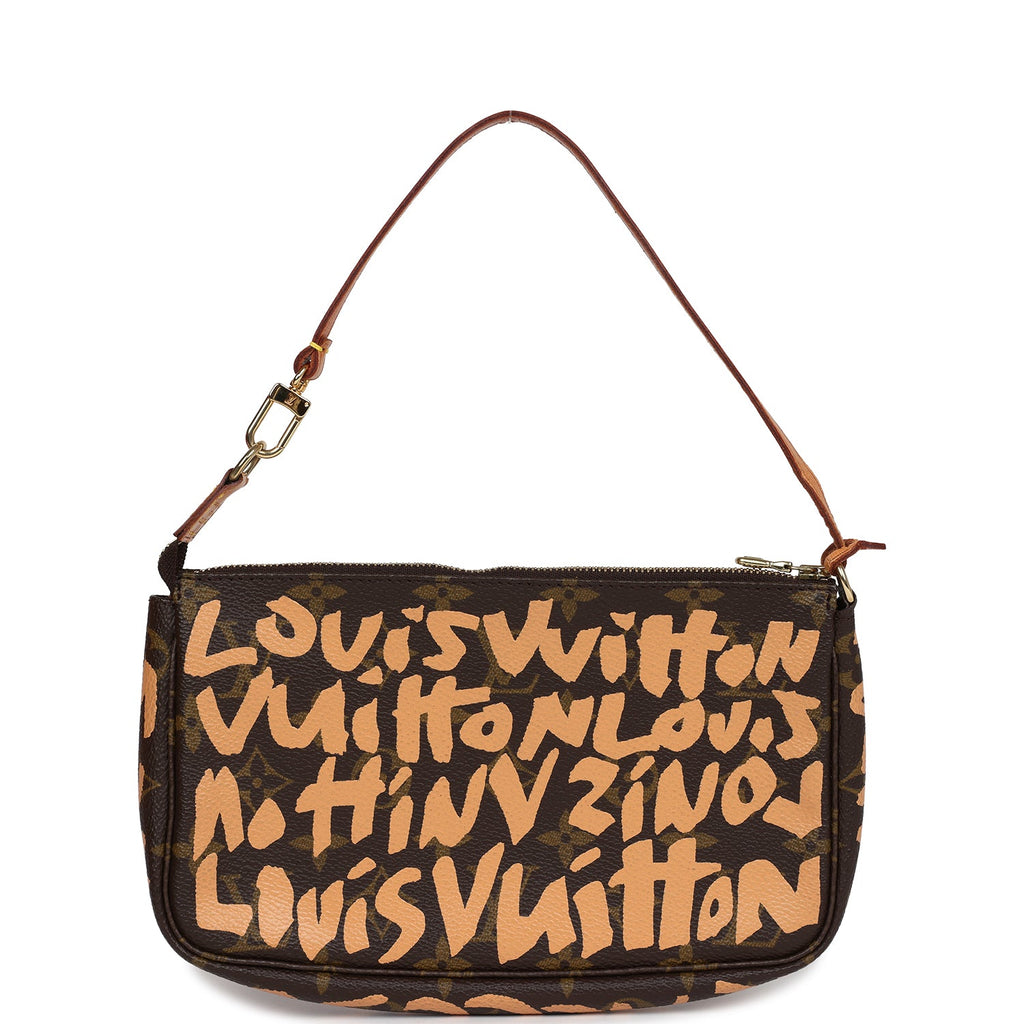 Vintage Louis Vuitton x Stephen Sprouse Pochette Accessories Peach Gra