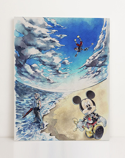 ☆【未開封】キングダムハーツ アートキャンバス 距離 オフィシャル