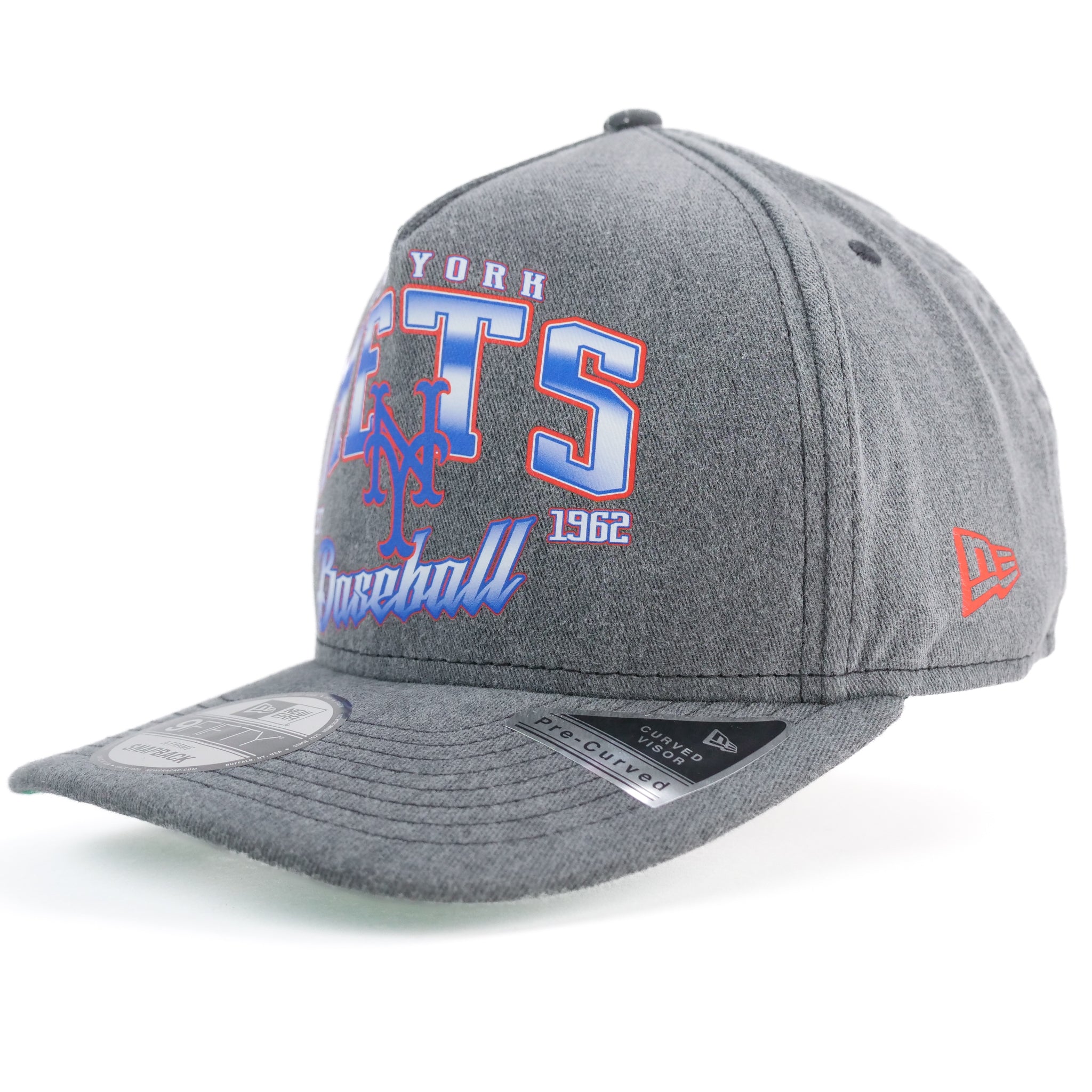 New Era 950 A-Frame Snapback MLB New York Mets (Grey Acid Wash