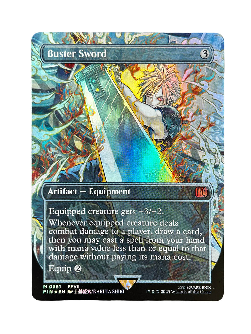 Mtg [FOIL] バスターソード/Buster Sword (全面アート版) バスター