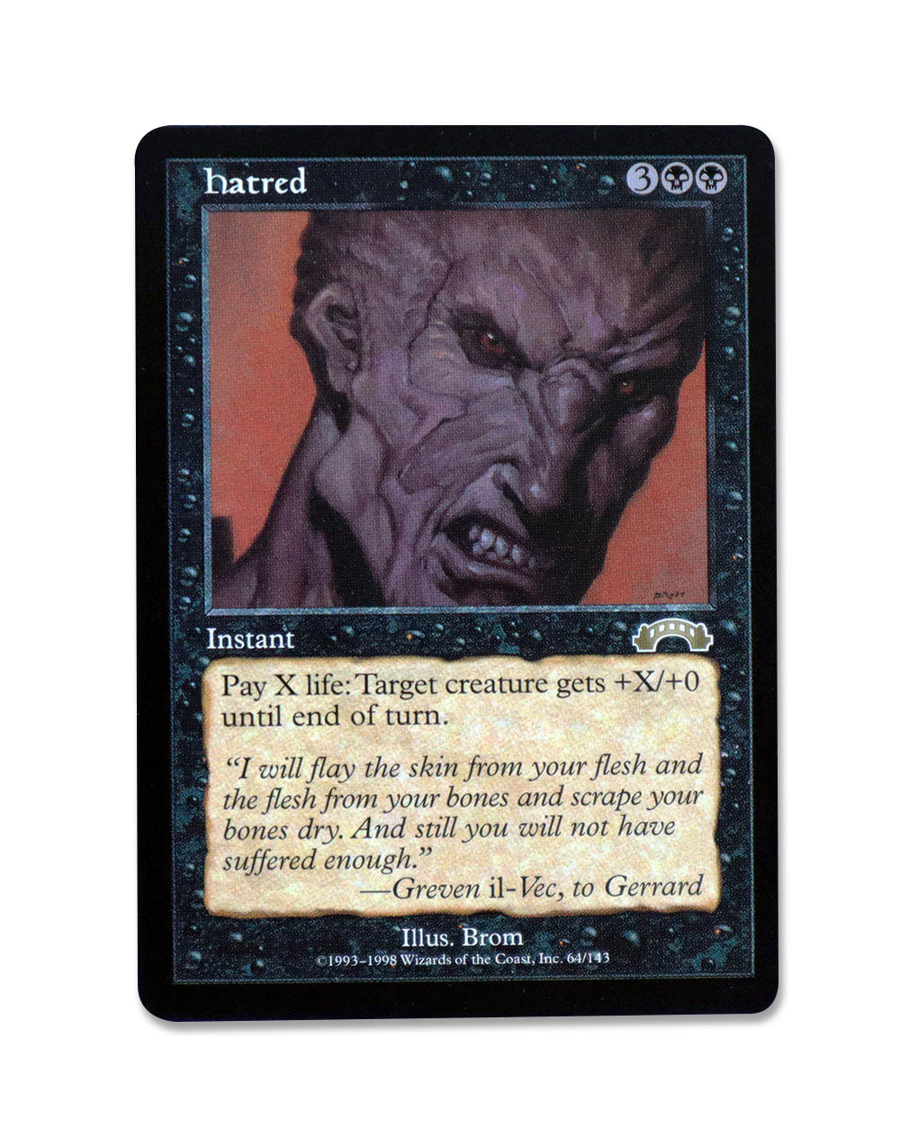MTG 憎悪 Hatred EXO 英語版 4枚分 MTG 憎悪 Hatred EXO 英語版 4枚分