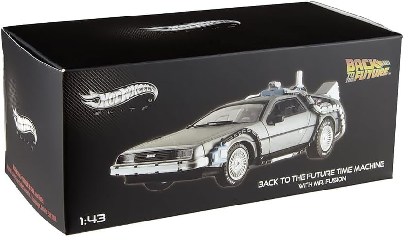 Hot Wheels Elite Delorean DMC-12 Back To The Future Time Machine