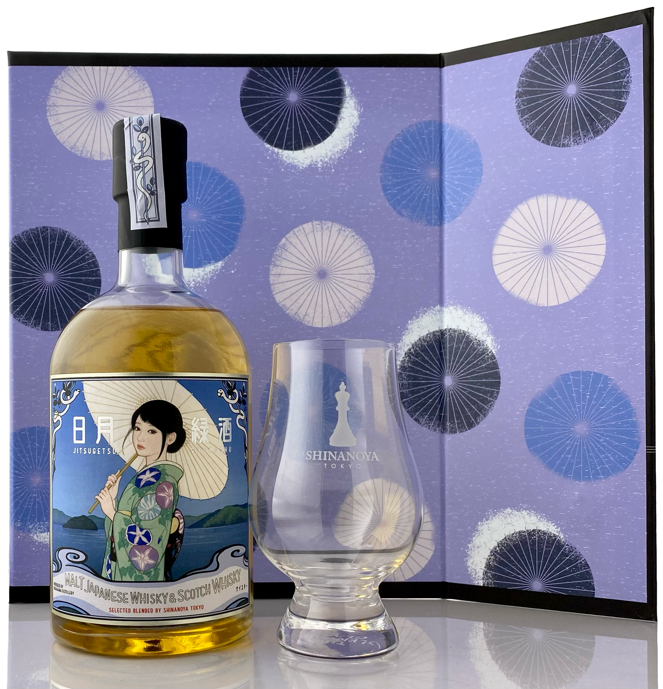 日月緑酒 ''湖水麗人''（グラス付きギフトセット）【長濱蒸溜所】