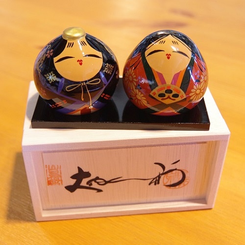 山口県伝統工芸品 大内塗 大内人形 四号 木箱入 なら 山口県の名産品