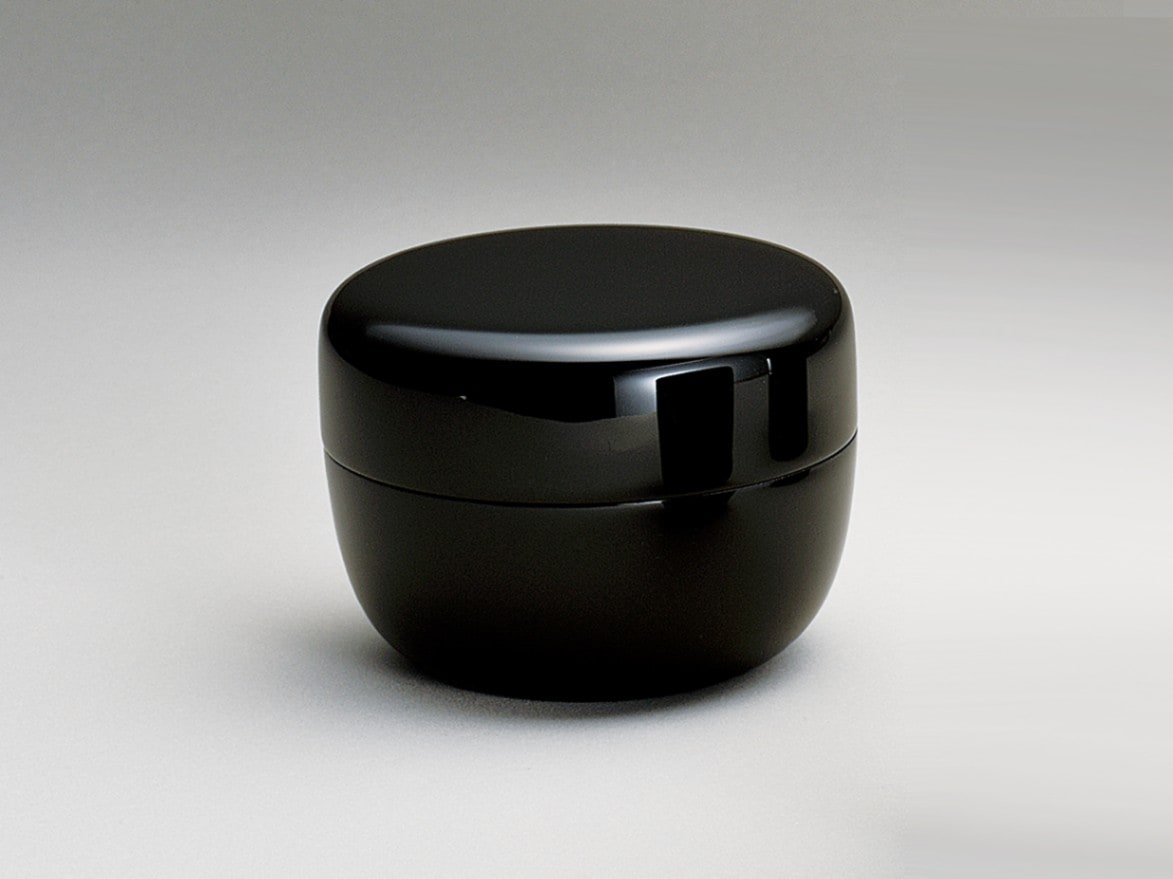 茶道具 黒漆 棗 桐箱付 V 6271 茶道具 黒漆 棗 桐箱付 V 6271