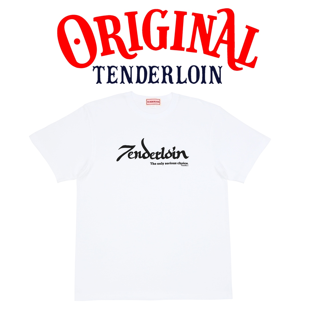 TENDERLOIN LOGO T-SHIRTS 5.6oz PREMIUM COTTON 100% WHITE | T-SHIRT