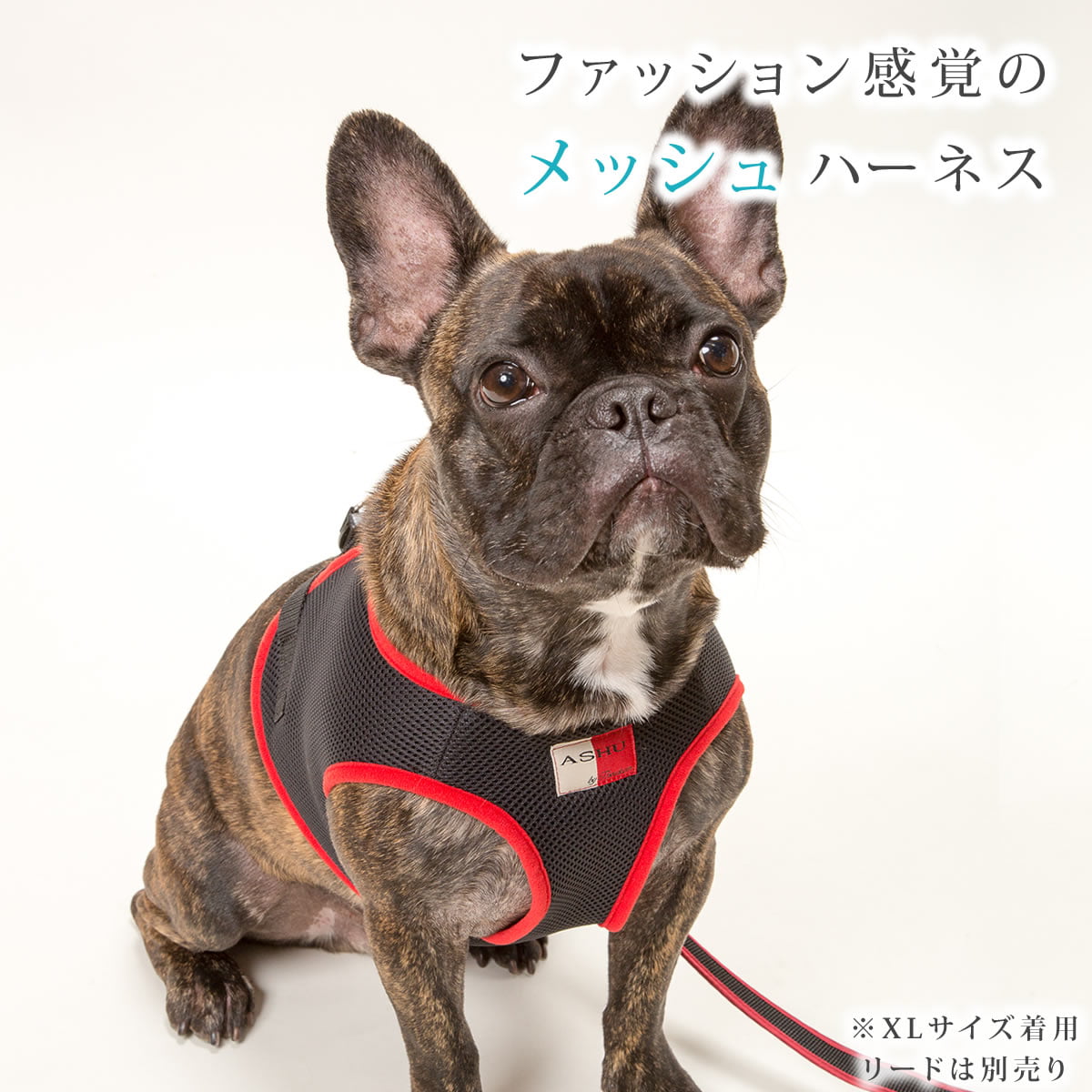 小型犬用 ハーネス Sサイズ ハンドメイド 北欧風 花柄 デニム 小型犬用