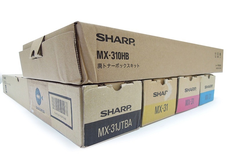 シャープ SHARP MX-31JT 4色セット（BA、MA、CA、YA 各1本） + 廃