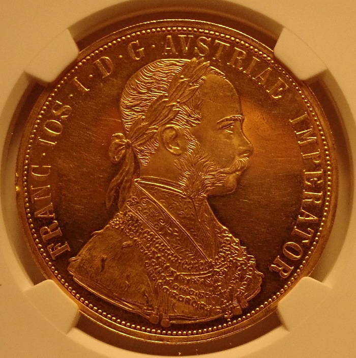 海外古銭 オーストリア ダカット 双頭の鷲 1881年 海外古銭