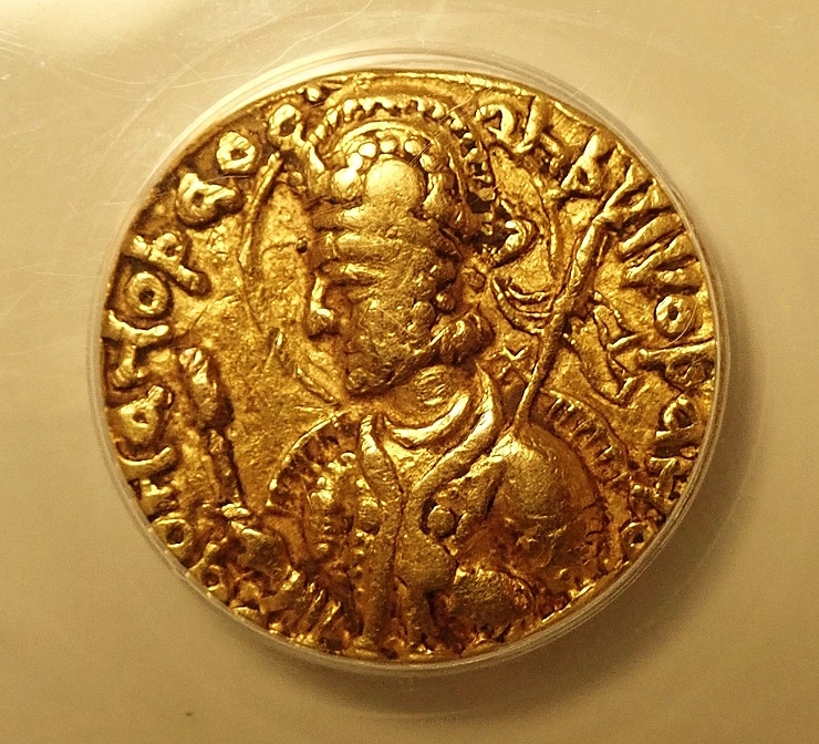購入 古代インド硬貨ゴールドファナム金貨 古代インド硬貨ゴールド