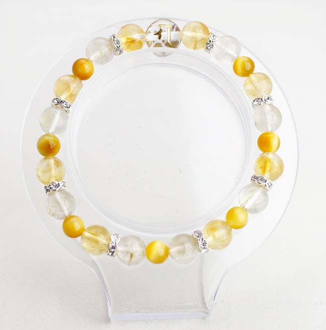 これは！小さなルチルとシトリンの綺麗なかわいいパワーストーンたん