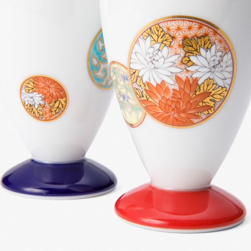 寿赤絵 ペアゴブレット | すべての商品 | 深川製磁オンラインストア